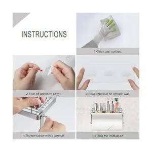 Carry360 Estante adhesivo para soporte de toallas de