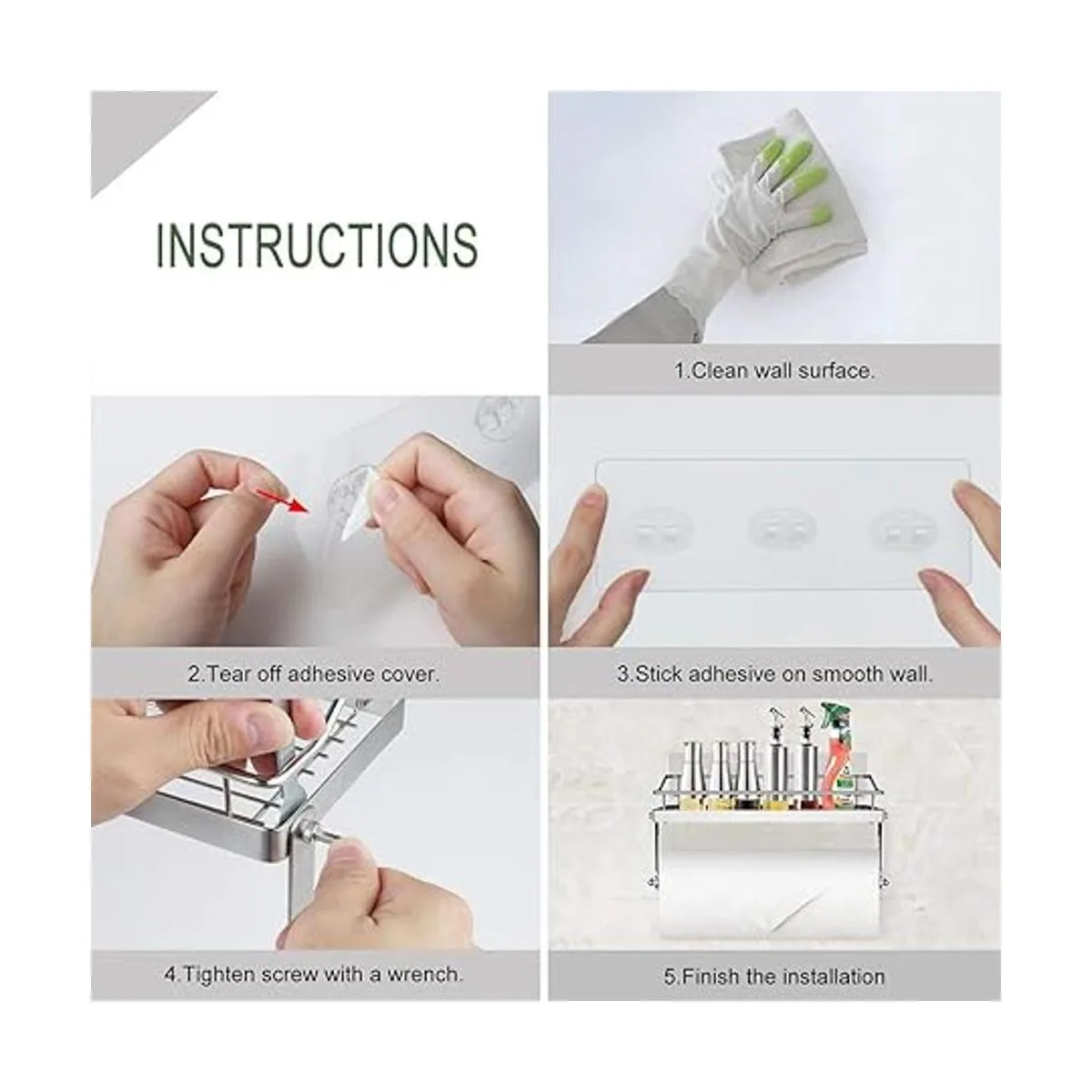 Carry360 Estante adhesivo para soporte de toallas de