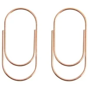 Clips de papel grandes 50 piezas de 1.969 in oro rosa_2
