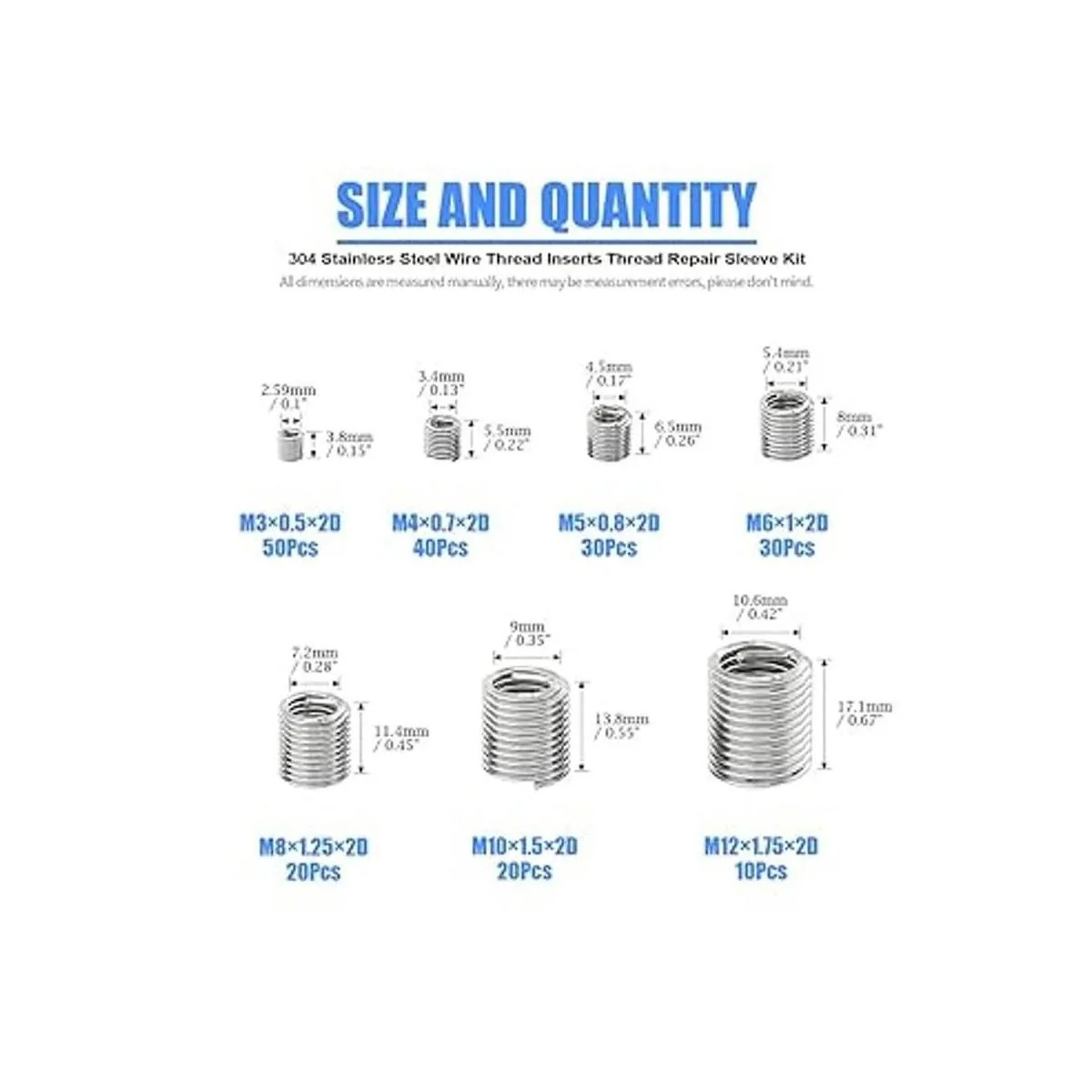 Glarks Kit de surtido de 200 piezas de tornillos de_2