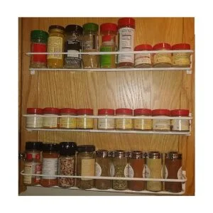 Estante extensible blanco juego de 3 Montaje en puerta_5