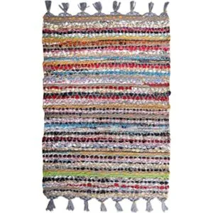 Alfombra de trapo 100 algodón de 24 x 36 pulgadas_1