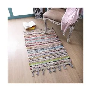 Alfombra de trapo 100 algodón de 24 x 36 pulgadas_3