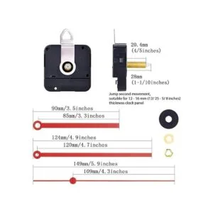 Hicarer Kit de reparación de piezas de reloj de cuarzo de_3