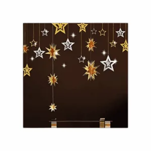 Decor365 Guirnalda de estrellas dorada diseño de_1