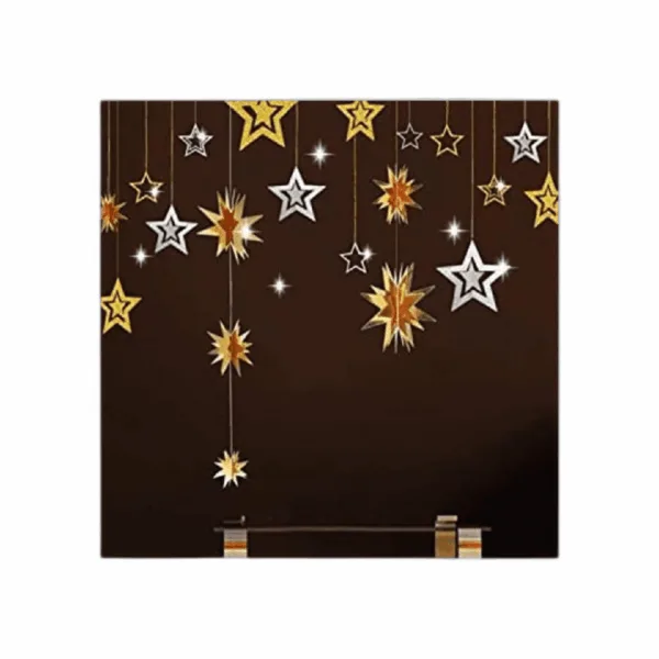 Decor365 Guirnalda de estrellas dorada diseño de_1