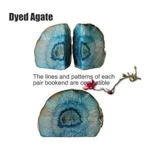 AMOYSTONE Sujetalibros decorativo de ágata para oficina_3