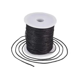 Craftdady Hilo encerado Algodón Negro 1.5mm_2