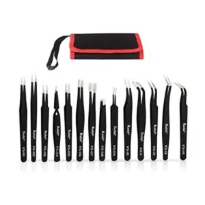 Kaisi Juego de 14 pinzas de precisión juego de pinzas