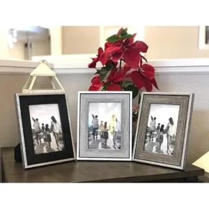 Tasse Verre Marcos de fotos rústicos de 5 x 7 pulgadas_5