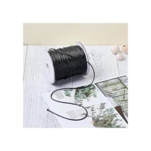 Craftdady Hilo encerado Algodón Negro 1.5mm_4