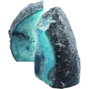 AMOYSTONE Sujetalibros decorativo de ágata para oficina_4