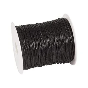 Craftdady Hilo encerado Algodón Negro 1.5mm_1