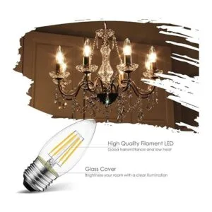 LVWIT Bombillas LED de Candelabro regulable B11 Filamento_2