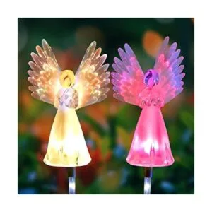 Luces solares de ángel al aire libre regalos de jardín de_1