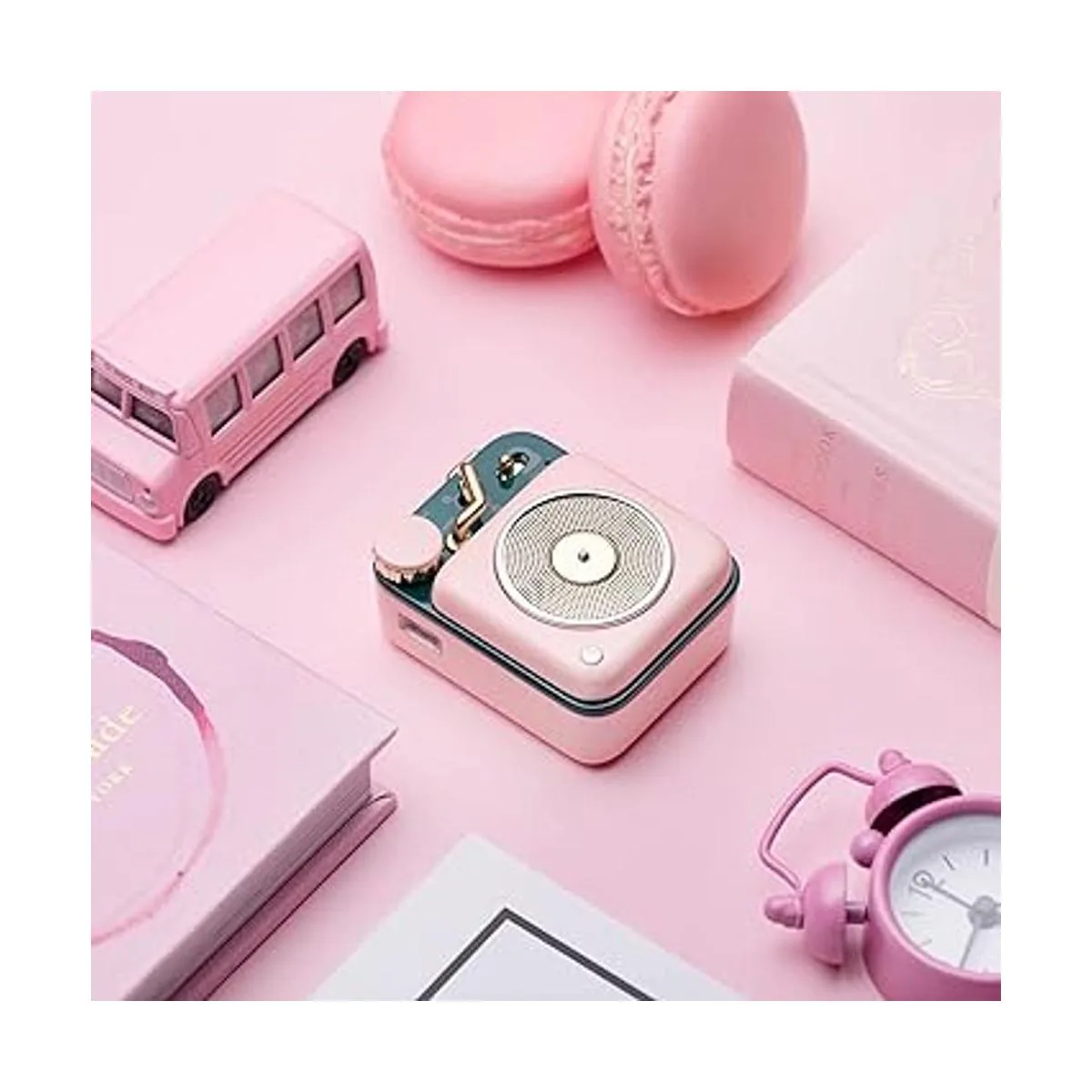 Mini altavoz Bluetooth botón Muzen de metal con cordón_6