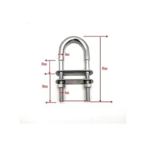 Marine 316 Acero inoxidable barco popa arco ojo amarre_3