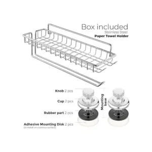 HASKO accessories Soporte de toalla de papel con ventosa_5