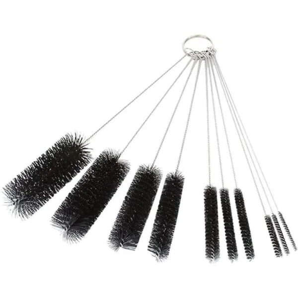 Juego de 10 cepillos largos de nailon para tubos de 8.2