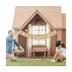 Rainlemon Bandera de concesiones de yute con temática de_2