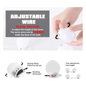 Pretmess Kit de luces de espejo de tocador estilo_5