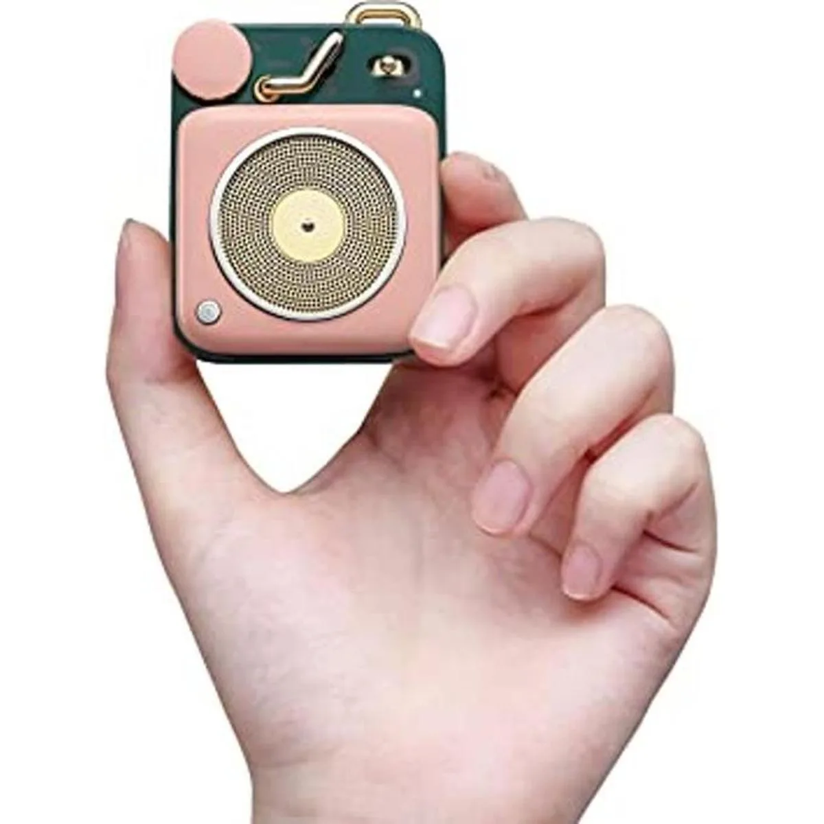 Mini altavoz Bluetooth botón Muzen de metal con cordón_1