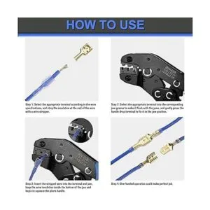 Qibaok Kit de herramientas de crimpado de terminales de