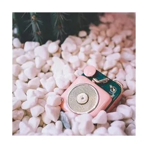 Mini altavoz Bluetooth botón Muzen de metal con cordón_4