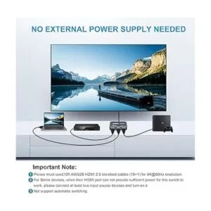 Interruptor HDMI 4K 60Hz de 3 puertos avedio Links_5