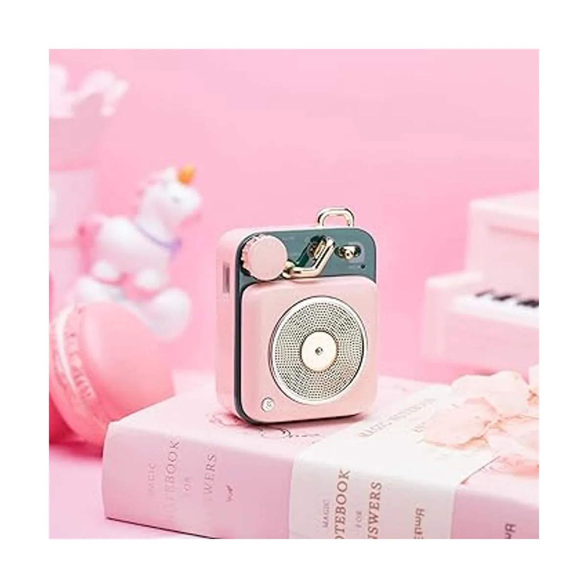 Mini altavoz Bluetooth botón Muzen de metal con cordón_5