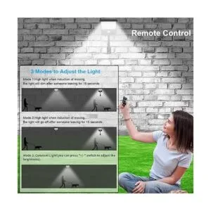 Aqonsie 48 luces LED solares remotas para exteriores_3