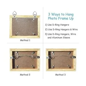 Kit de colgar imágenes ganchos de imagen con anillo en D