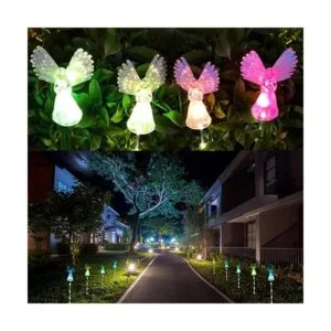 Luces solares de ángel al aire libre regalos de jardín de_4