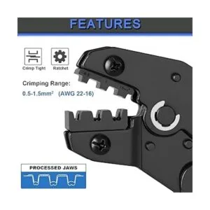 Qibaok Kit de herramientas de crimpado de terminales de