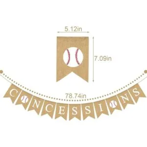 Rainlemon Bandera de concesiones de yute con temática de_6