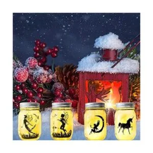 Luces solares mejoradas para tapa de tarro paquete de 10_3