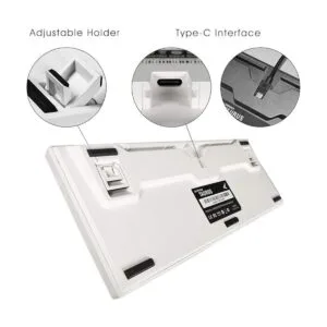 Durgod Teclado mecánico Taurus K310 104 teclas de tamaño