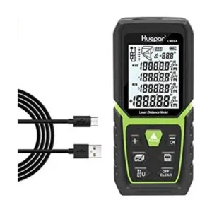 Huepar Medida de distancia láser de 165 pies con batería