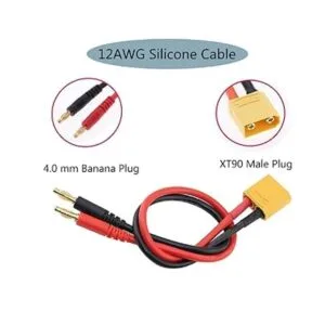 ShareGoo XT90 Macho a 0.157 in Banana Plug Bullet Conector_2