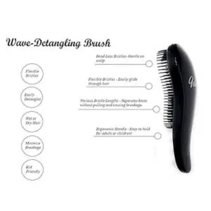 G.B.S. Juego de 3 cepillos para desenredar el cabello_4