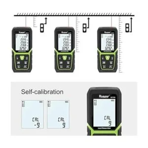 Huepar Medida de distancia láser de 165 pies con batería