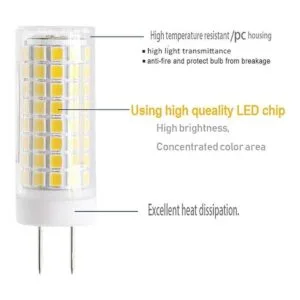 GY8.6 Bombilla LED G8 de 7 W repuesto de bombilla