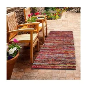Alfombras de algodón de 24 x 72 pulgadas multicolor_5