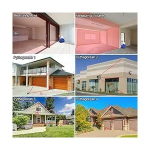 Huepar Medida de distancia láser de 165 pies con batería