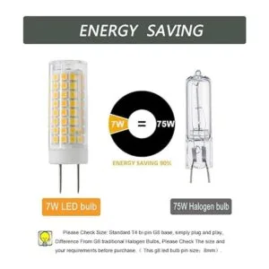 GY8.6 Bombilla LED G8 de 7 W repuesto de bombilla