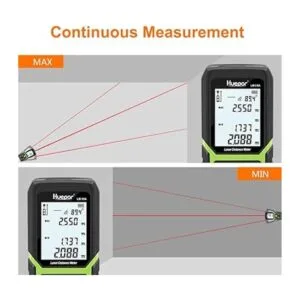 Huepar Medida de distancia láser de 165 pies con batería