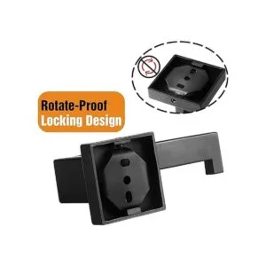 HITSLAM Soporte de papel higiénico negro mate soporte de_3