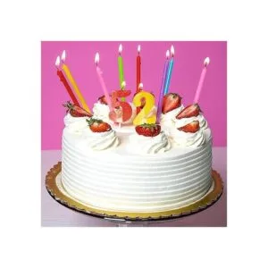 Blue Panda Velas de número 0 9 con portavelas 34