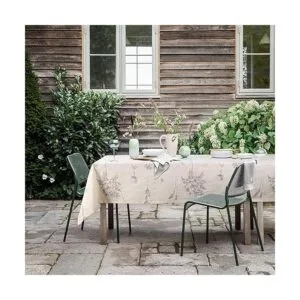 ColorBird Mantel de lino de algodón con estampado de