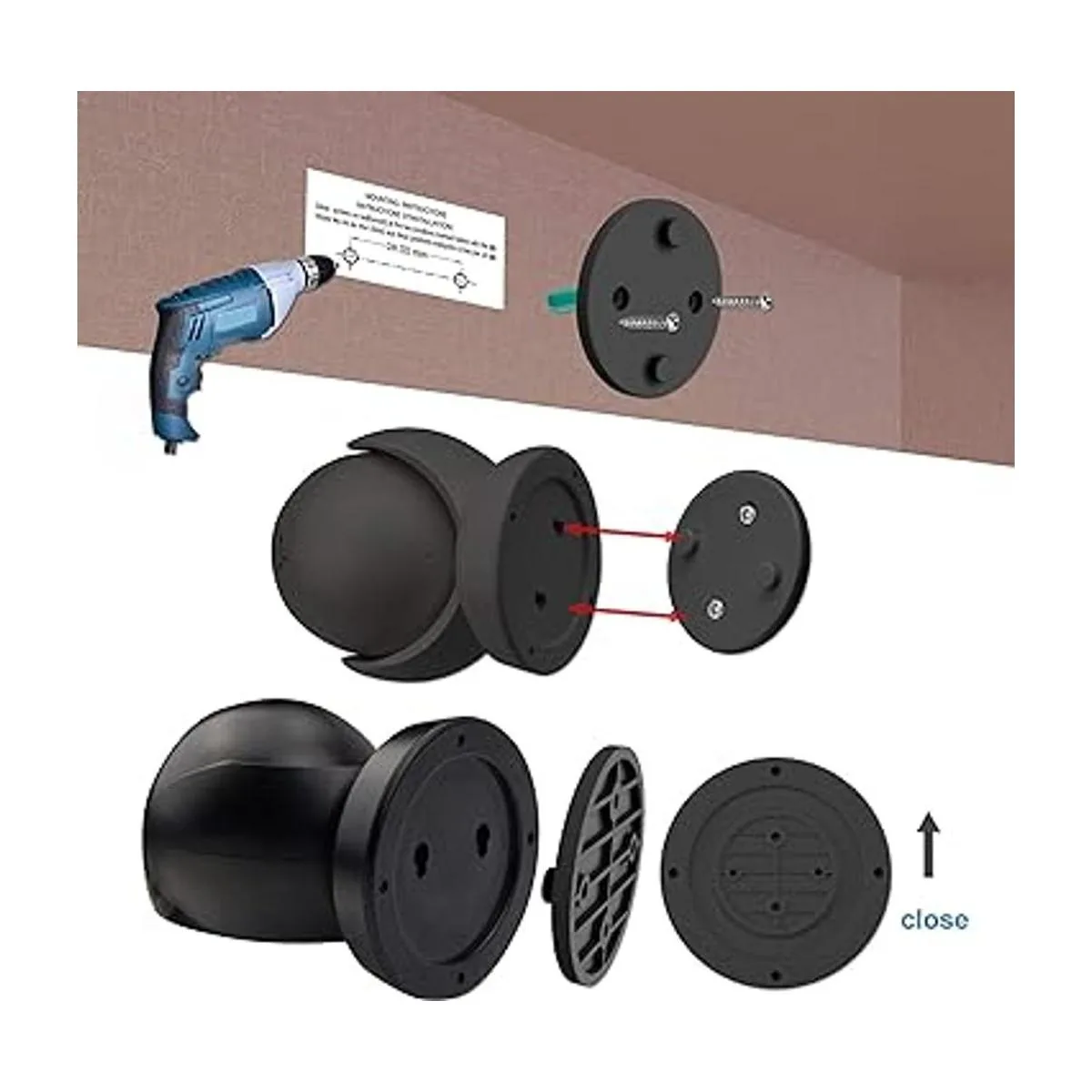 BIGLIGHT Foco con sensor de movimiento funciona con pilas